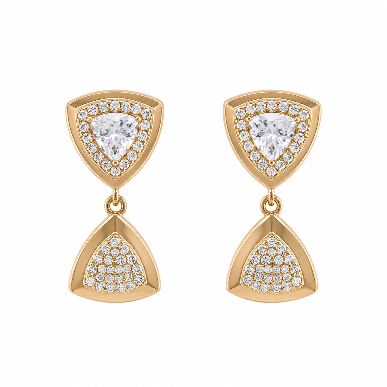Anti-Tarnish Shield Design Earrings | NK Creation - NK Creation
