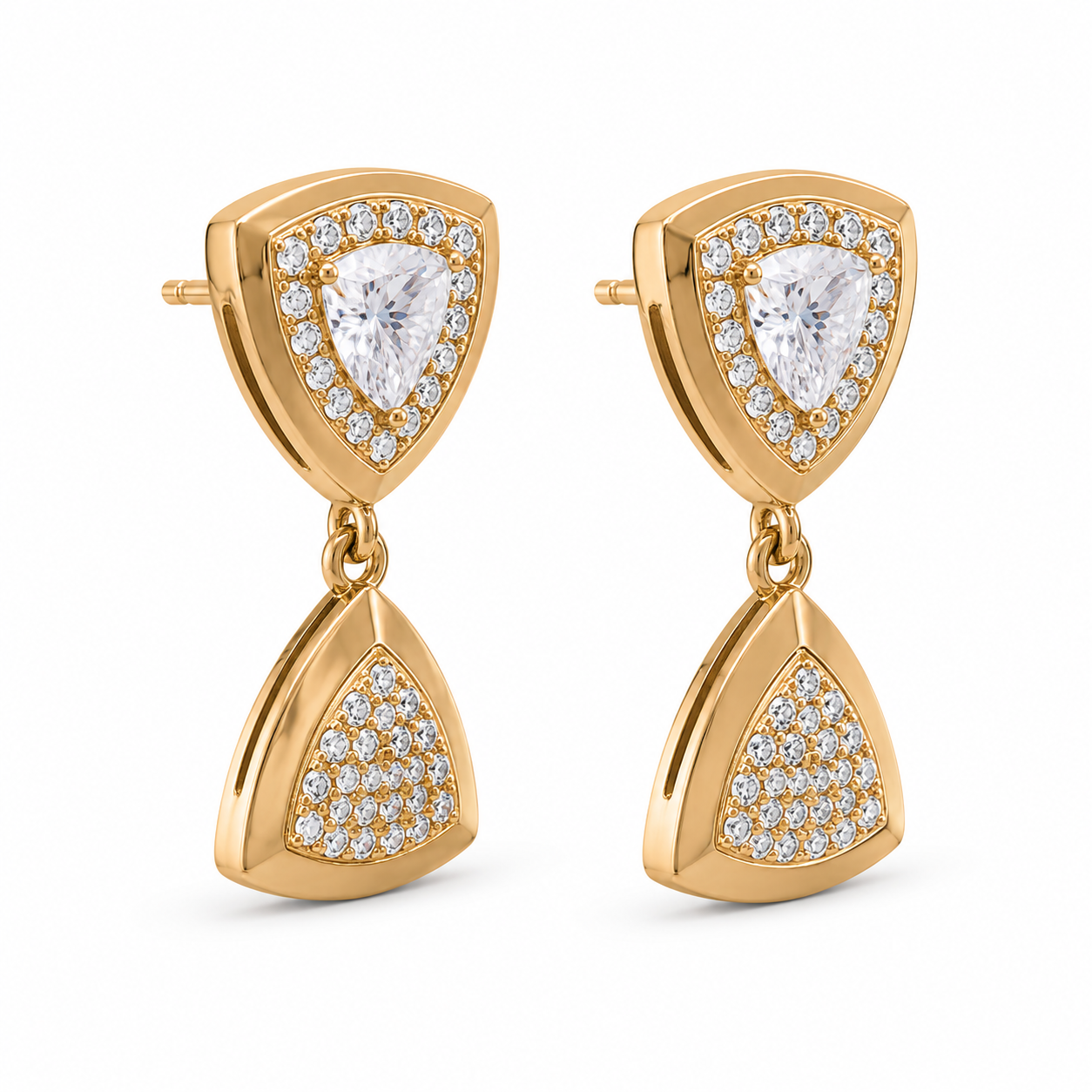 Anti-Tarnish Shield Design Earrings | NK Creation - NK Creation