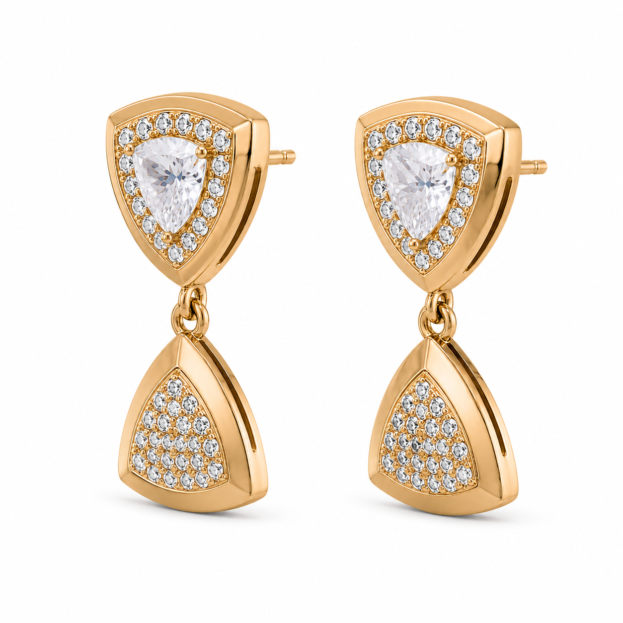 Anti-Tarnish Shield Design Earrings | NK Creation - NK Creation