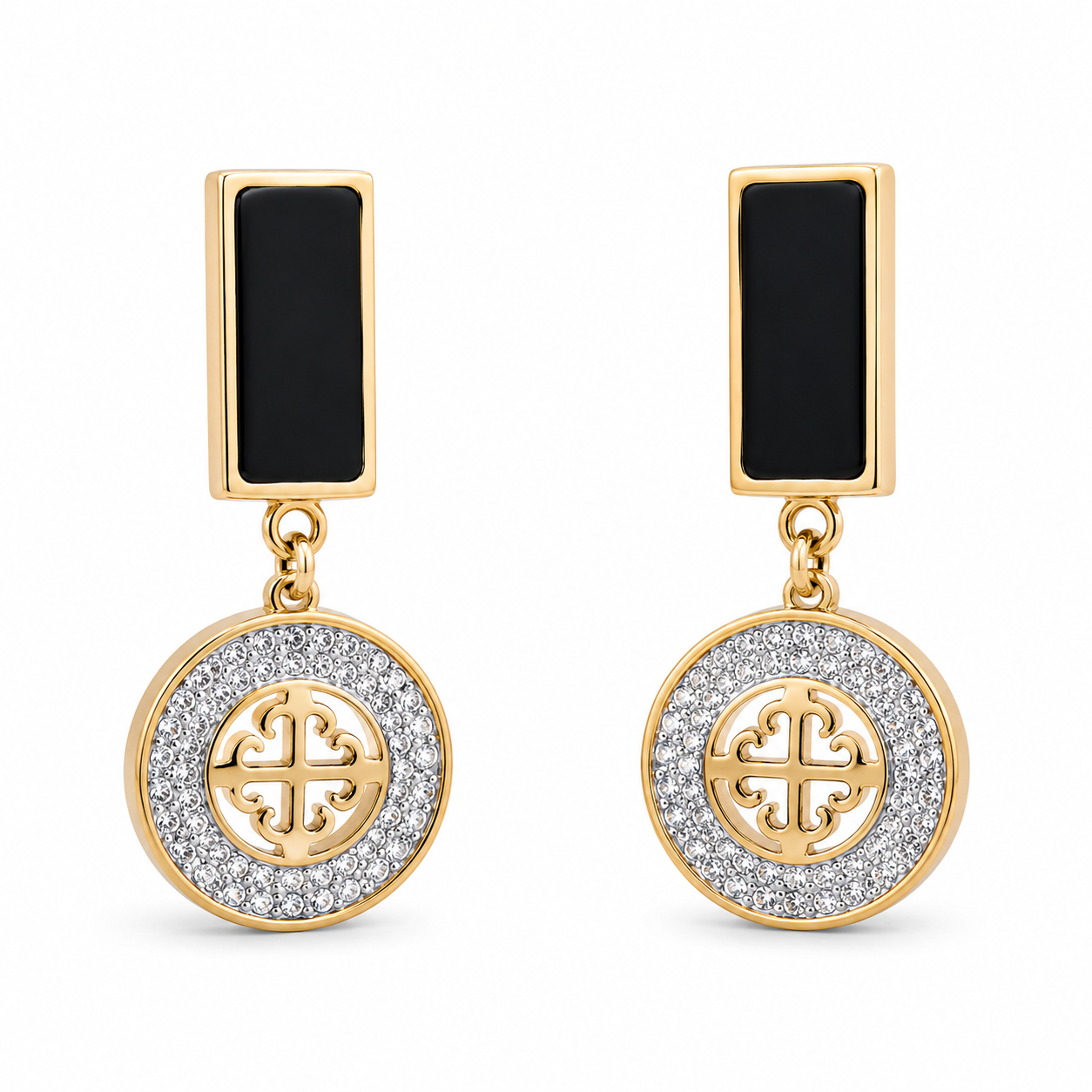 Anti-Tarnish Medallion Coin Earrings | NK Creation - NK Creation