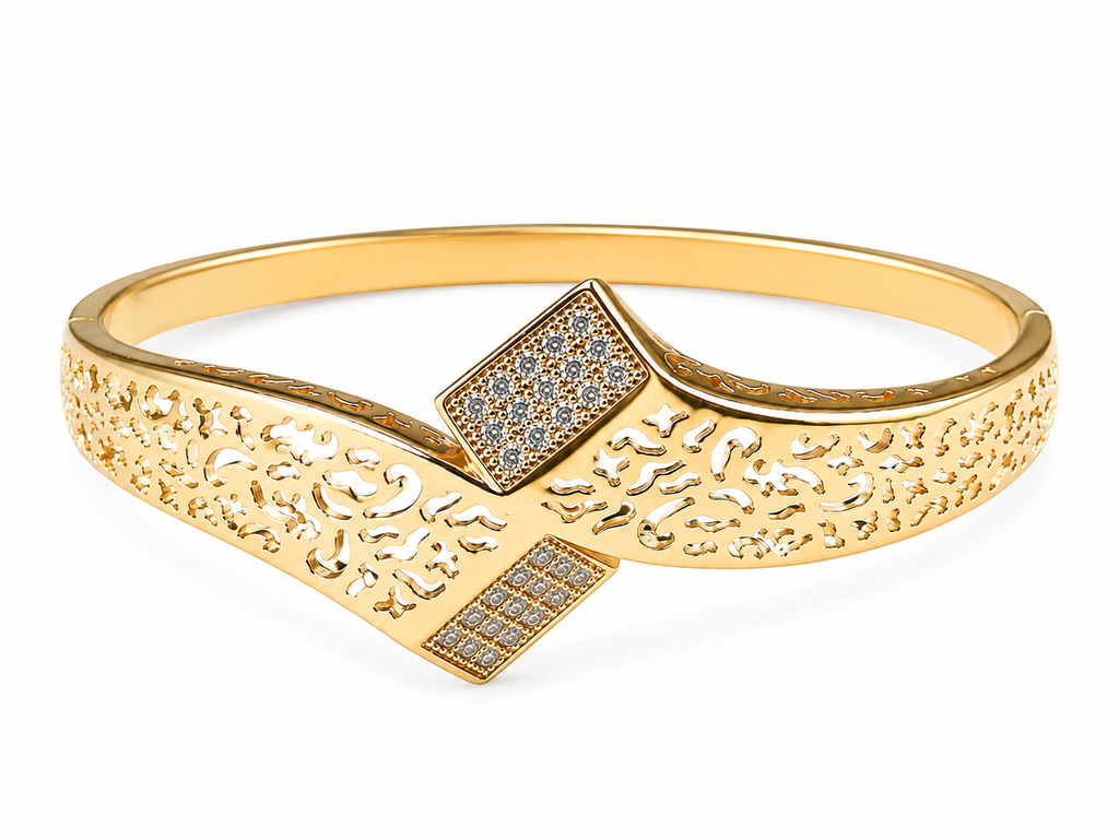 Anti-Tarnish Classic Filigree Kada | NK Creation - NK Creation