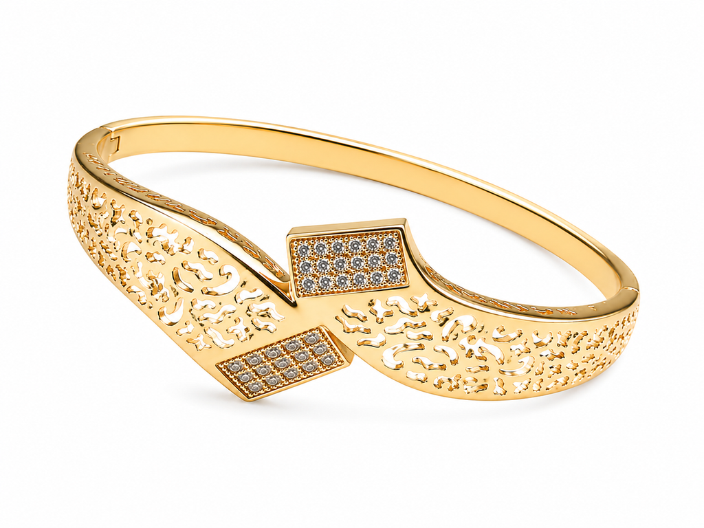Anti-Tarnish Classic Filigree Kada | NK Creation - NK Creation