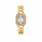 Anti-Tarnish Halo Design Ring | NK Creation - NK Creation